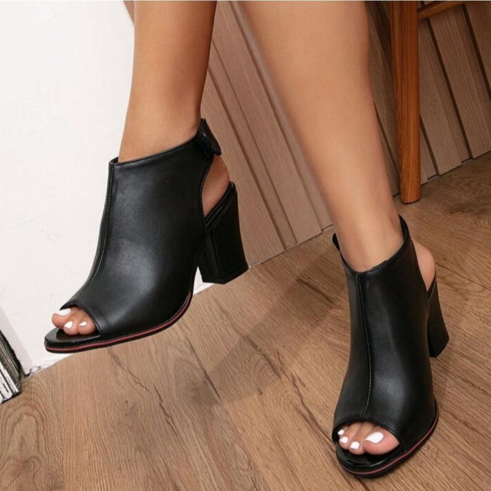 A NEW DAY WOMEN'S JOANNA HEELS ANKLE STRAP OPEN TOE SANDAL